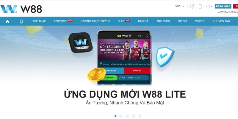 Đăng nhập W88 bằng phiên bản di động